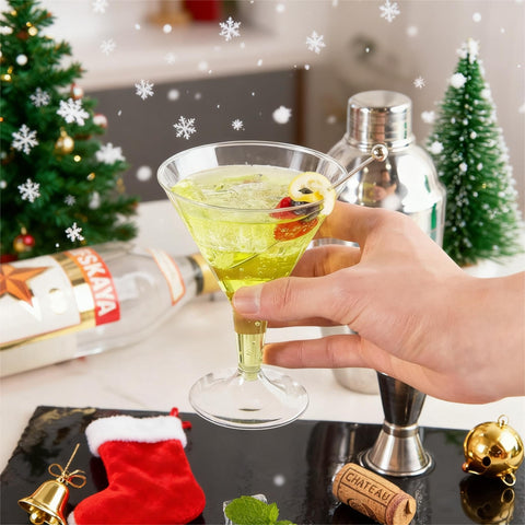 Liacere 24-pack clear martini glasses ideal for large events