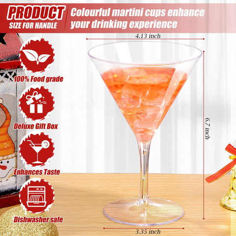 Liacere BPA-free dishwasher-safe martini glasses for easy cleanup after gatherings.