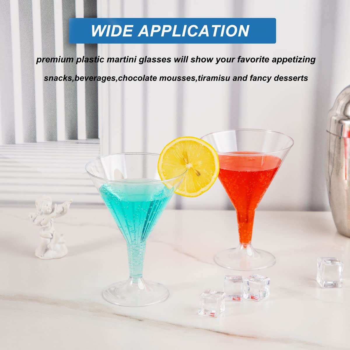 Liacere food-grade clear plastic glasses ensure safe, stylish service