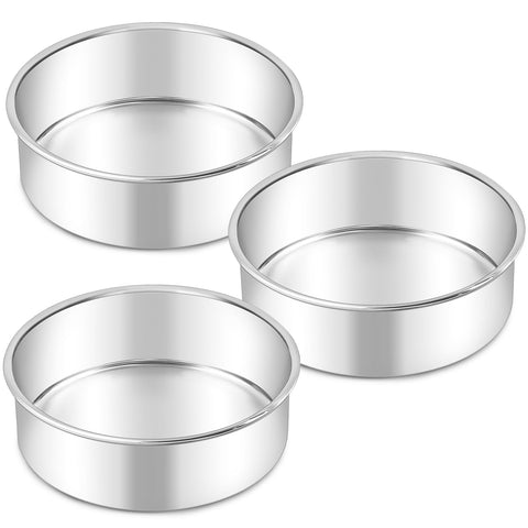 LIANYU 6-inch cake pan set ready for even layers and clean release.
