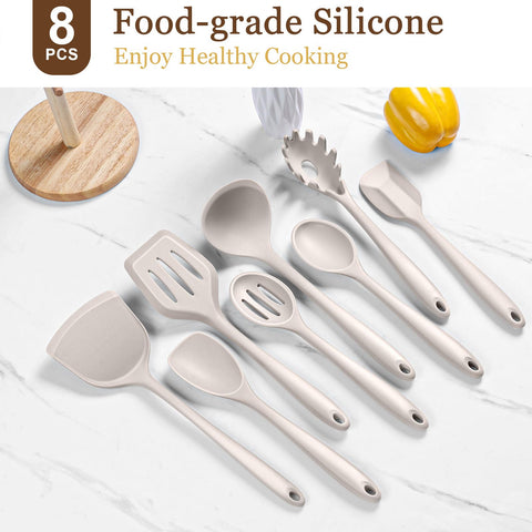 LIANYU slotted spoon drains liquids without tearing delicate foods.