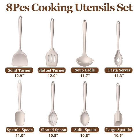 LIANYU solid turner provides a sturdy grip on nonstick surfaces.