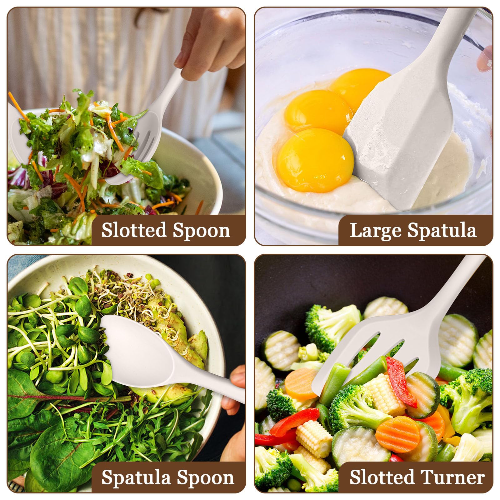LIANYU spatula spoon combines scraping with gentle mixing to protect surfaces.