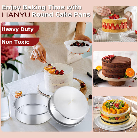 LIANYU even-heating pans ensure consistent bake and evenly stacked layers.