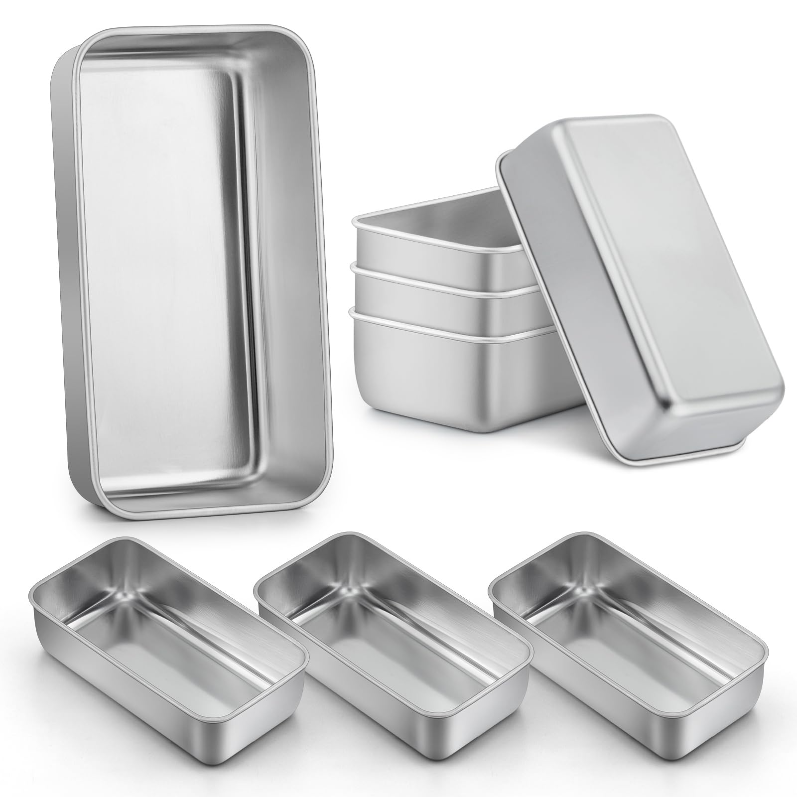LIANYU loaf pan 9x5 inch stainless steel for durable, even baking.
