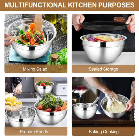 LIANYU nesting design helps you save cabinet space and stay organized.