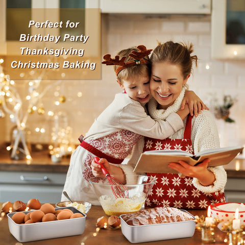 LIANYU oven-safe stainless loaf pan works in ovens and air fryers