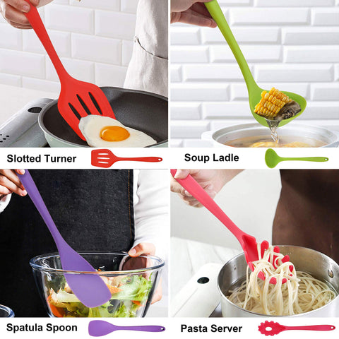 LIANYU pasta server and whisk ideal for sauces and al dente pasta