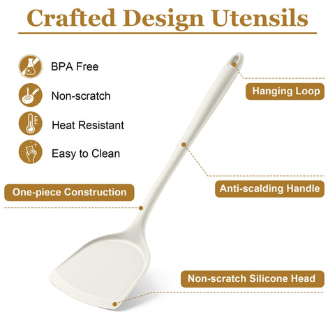 LIANYU slotted spoon lifting sauces gently without dripping.