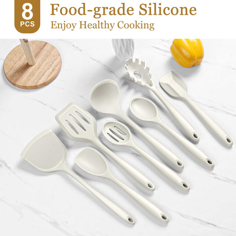 LIANYU solid turner with stainless core, sturdy and flexible for flipping ingredients.