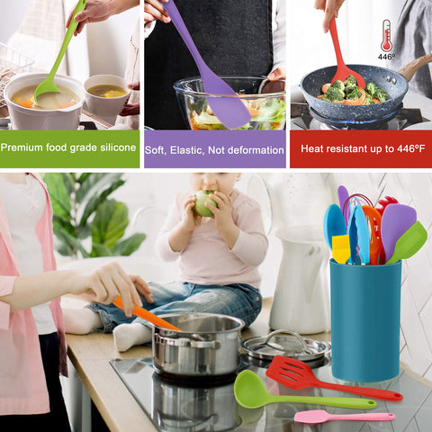 LIANYU slotted turner and spoon for flipping and gentle stirring in pans