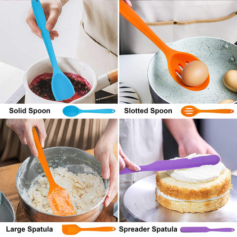 LIANYU solid spoon and slotted spoon versatile for soups and stews