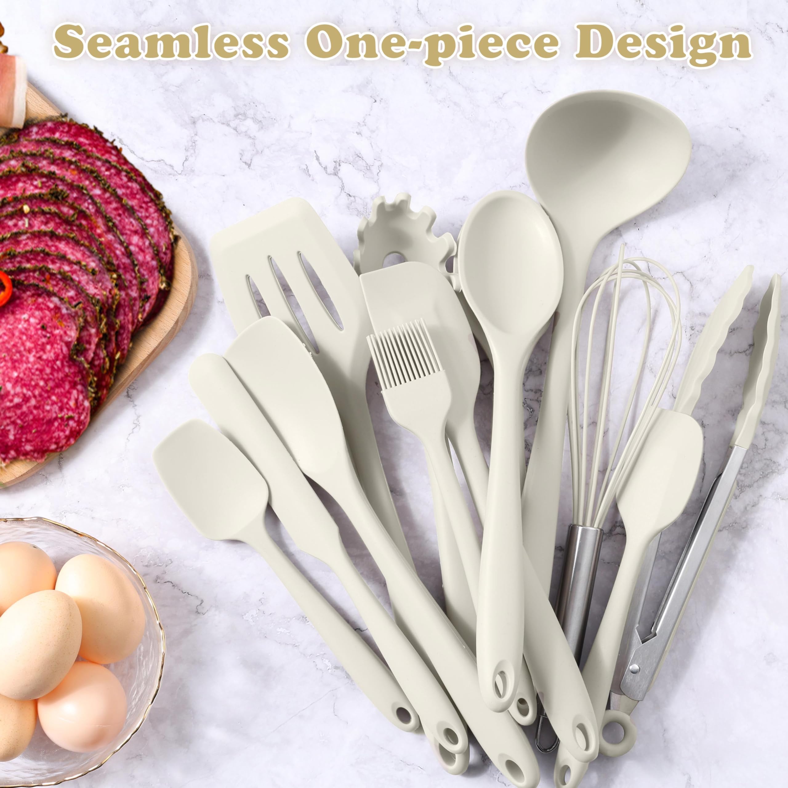 LIANYU solid spoon ideal for stirring and serving