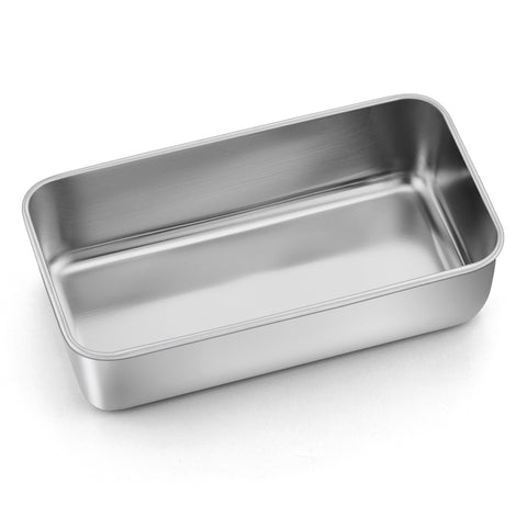 LIANYU stainless steel loaf pan 9x5 front view showing even heating for uniform baking