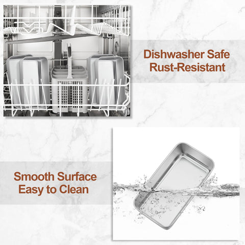 LIANYU loaf pan demonstrating smooth surface for easy release and cleaning