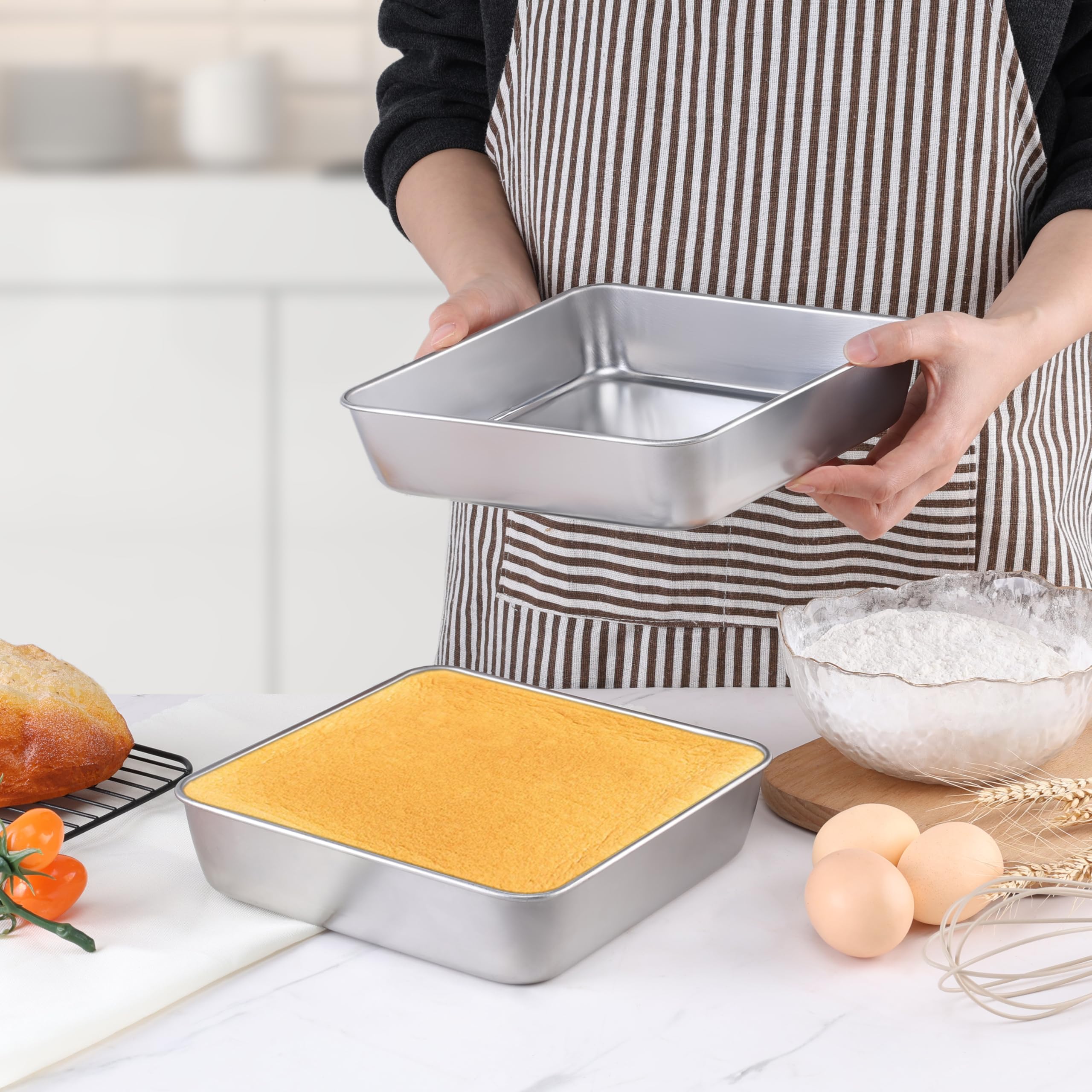 LIANYU stainless steel pans are oven-safe and dishwasher-friendly for daily use