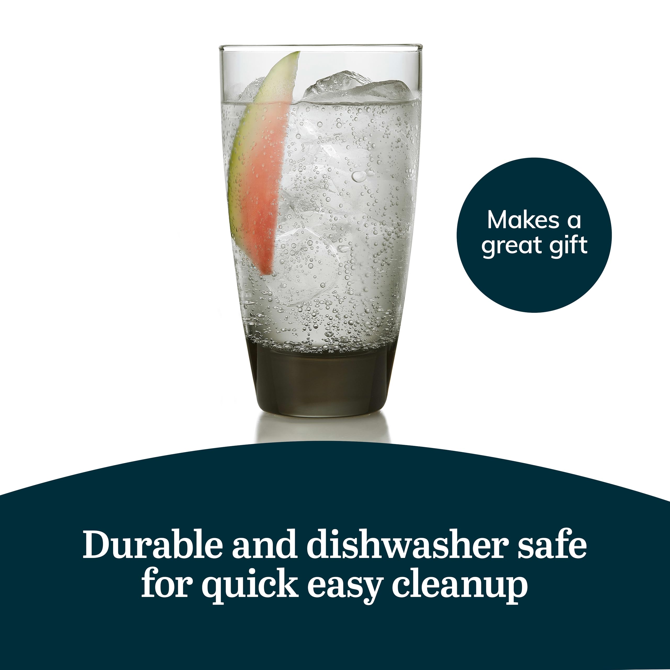Dishwasher-safe Libbey glassware for easy daily cleanup