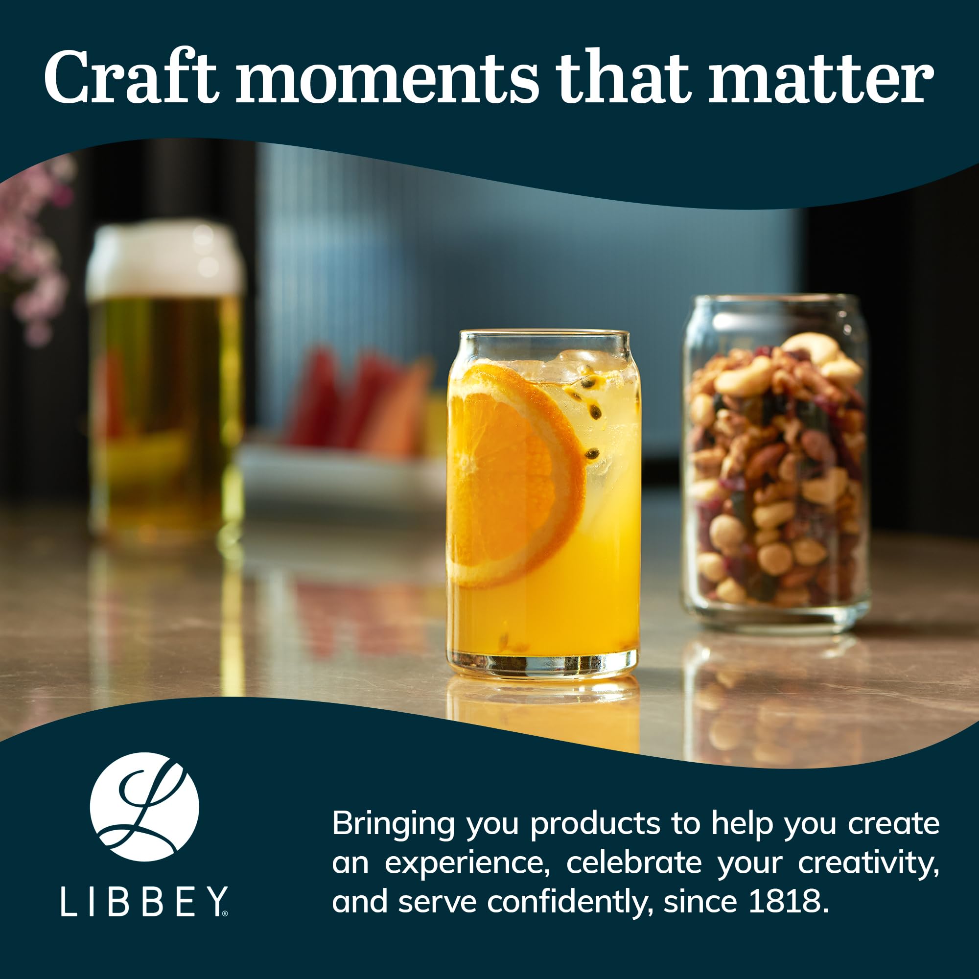 Libbey classic can tumbler cocktails ready to serve in style