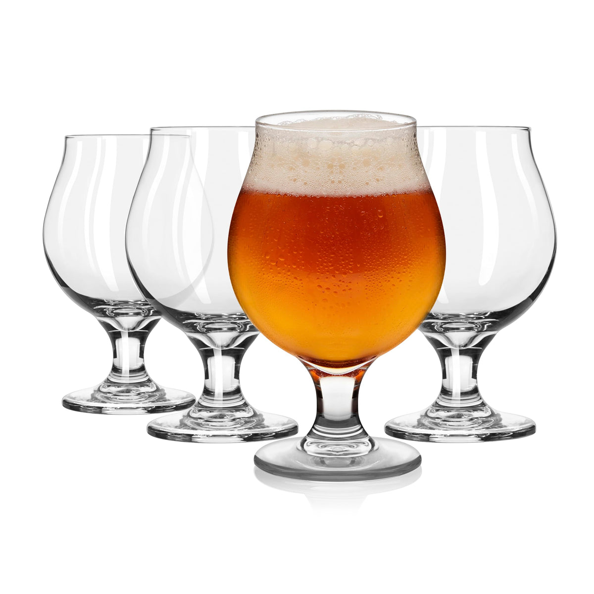 Libbey Craft Brews Belgian-ale tulip glass 4-pack for enhanced aroma.