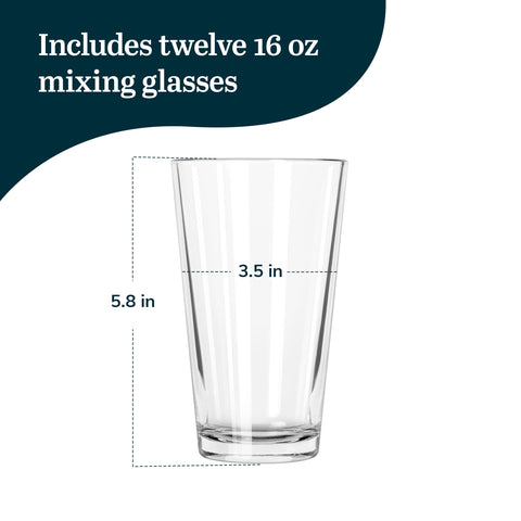 Libbey 1639HT Duratuff glasses stacked for easy storage in busy bars.