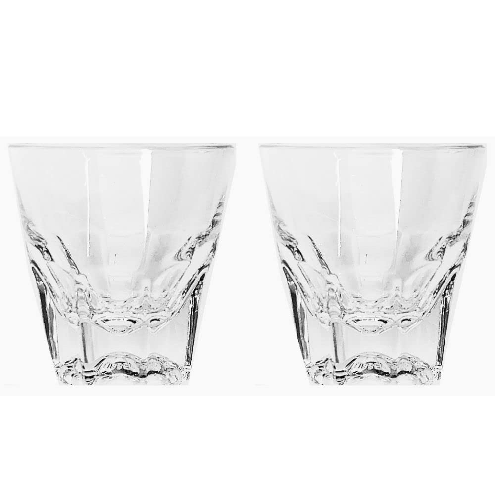 Libbey Duratuff Cortado glass with paneled design for elegant pours and presentation.
