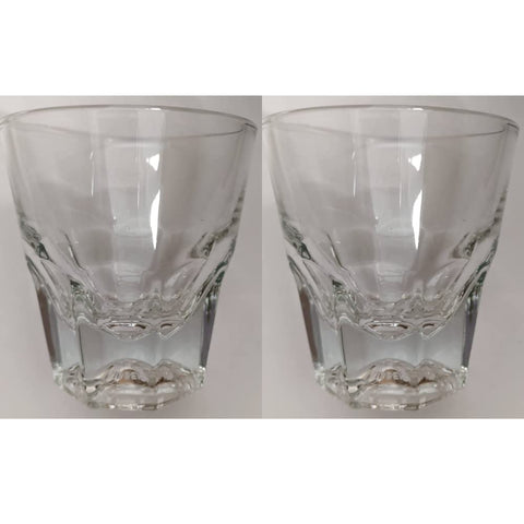 Libbey Cortado rocks glass showing a thick sham base for stable placement.