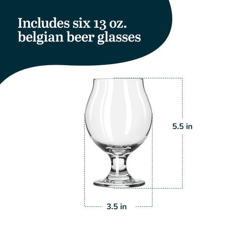 Libbey aroma-enhancing Belgian glass captures fragrance for a more satisfying tasting experience.