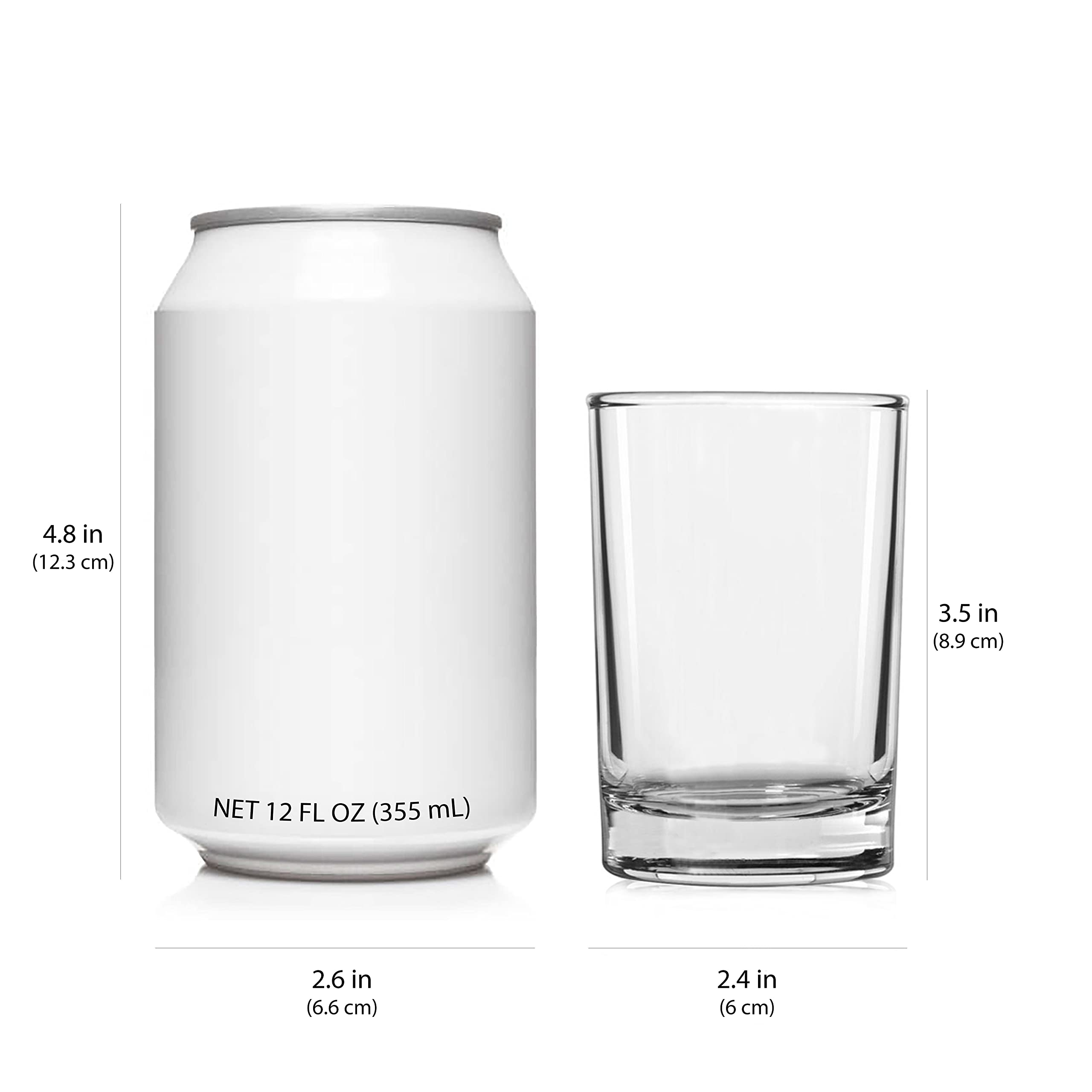 Libbey five-and-a-half-ounce clear juice glass angled view for pouring.
