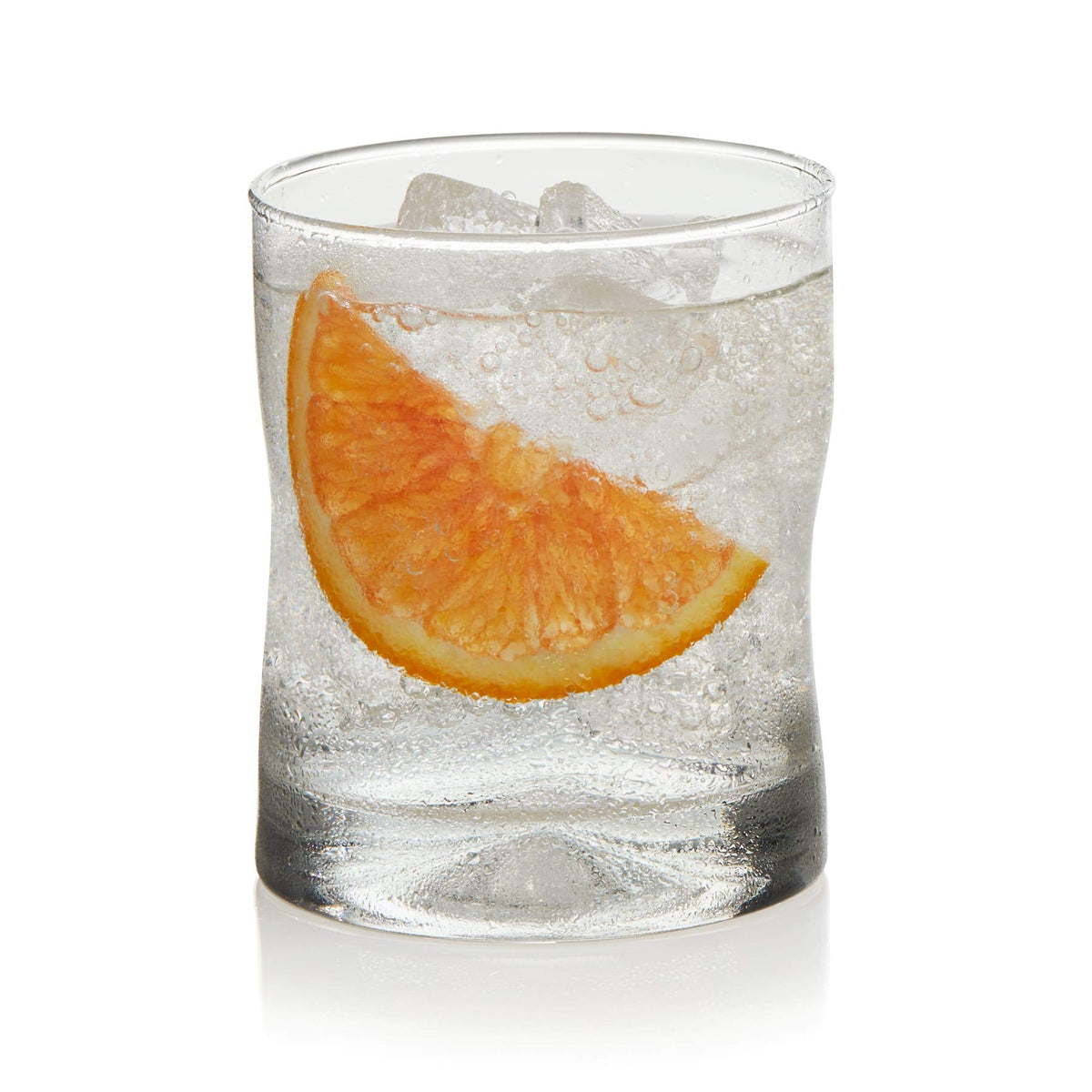 Libbey Impressions rocks glass with a four-dimpled grip for easy handling.