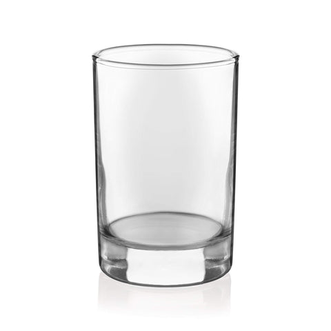 Libbey juice glasses on table, perfect for casual meals and gatherings.