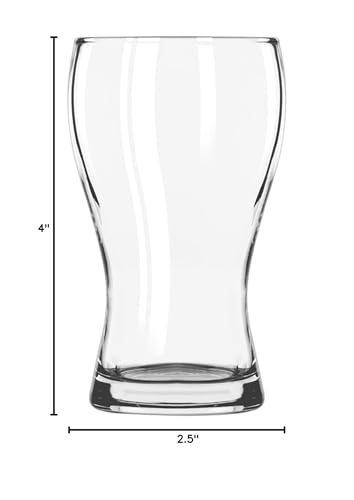 Libbey Mini Pub Glass 5oz side view, durable for home or bar service.