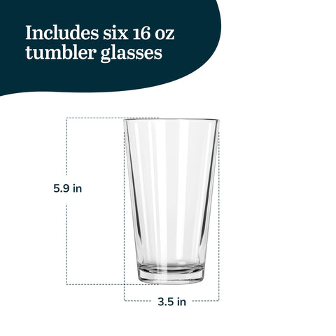 Modern Libbey glassware dishwasher safe for quick cleanup and shine.