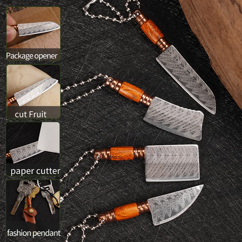 Liberal Brightdeer mini knife with walnut handle for comfortable grip.
