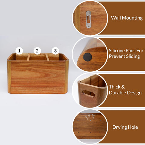 Liberal Brightdeer utensil holder bottom drying hole promotes air drying.