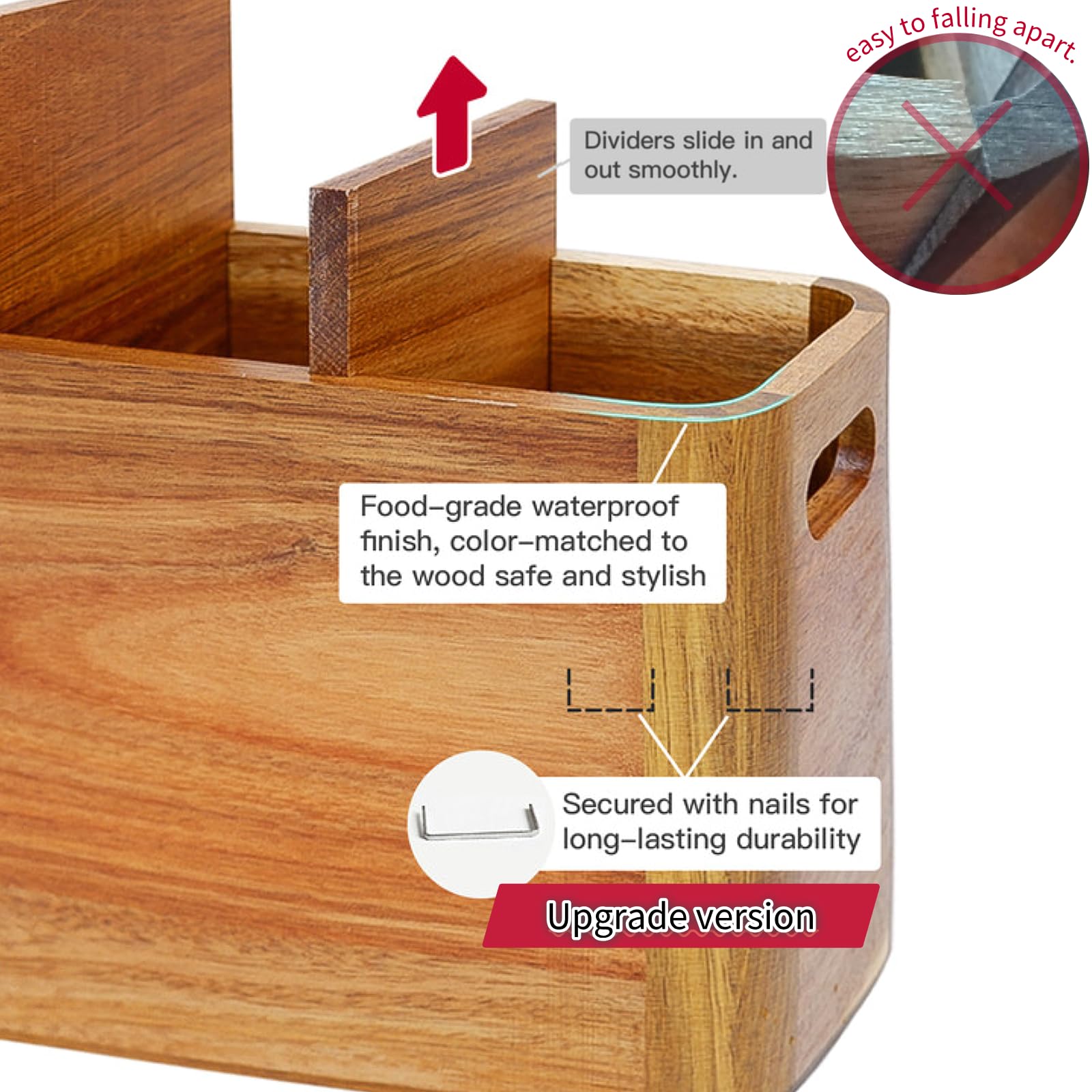 Liberal Brightdeer removable partition allows easy cleaning and versatile use.