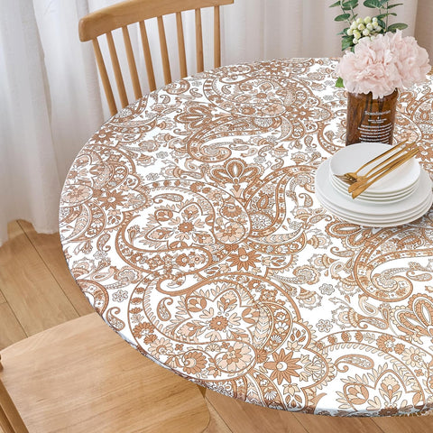LIBERECOO flannel backing cushions and holds the tablecloth in place