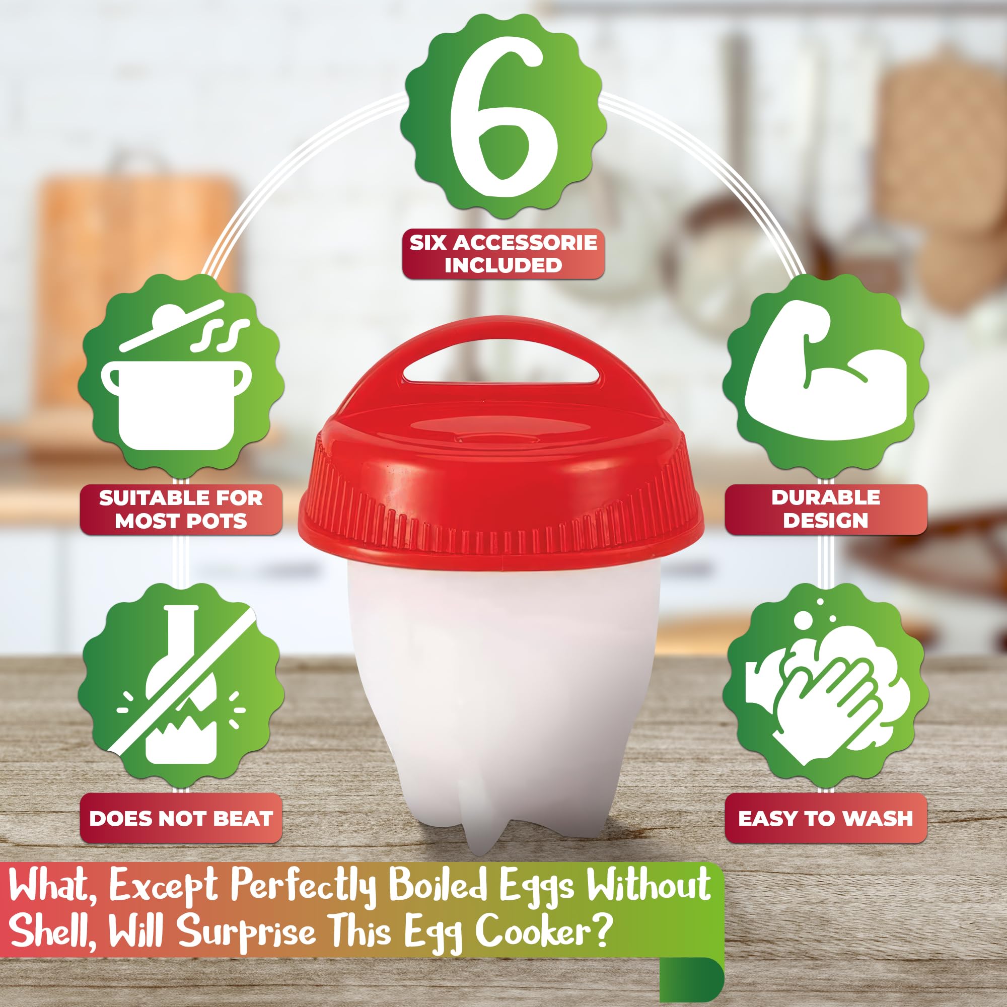 LIBERHAUS food-grade silicone material shown for heat resistance and grip