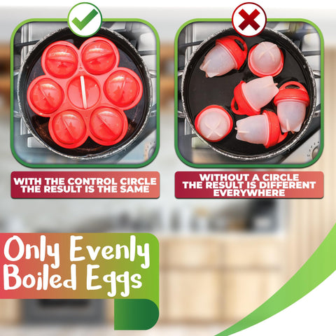 LIBERHAUS six pods arranged for no-shell poached options