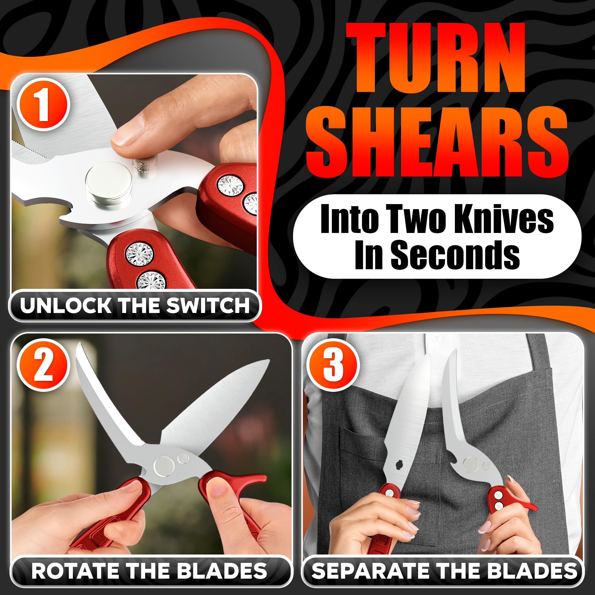 LIBERHAUS ergonomic non-slip handle for comfortable use