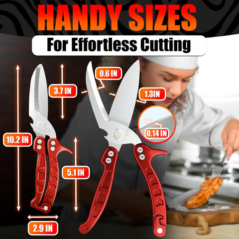 LIBERHAUS heavy-duty meat scissors for versatile cuts