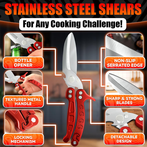 LIBERHAUS micro-serrated blades provide slip-free grip