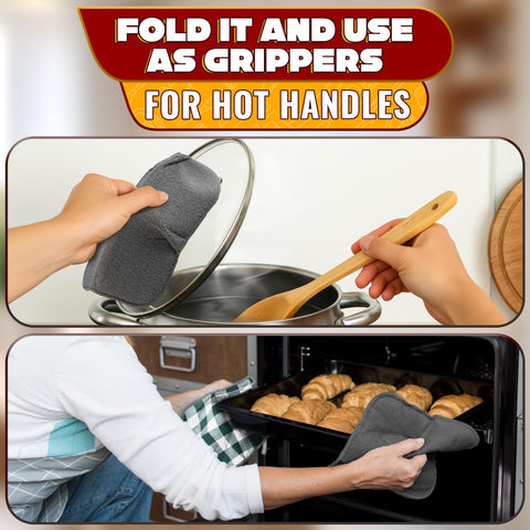 LIBERHAUS versatile bowl cozy protects hot bowls, plates, and cookware during transfer