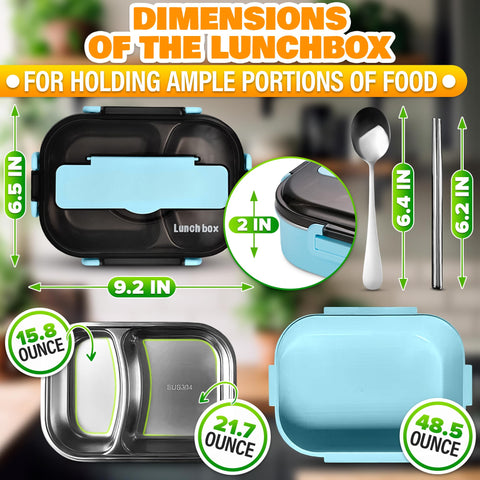 LIBERHAUS Tiffin Lunch Box two compartments for organized meals