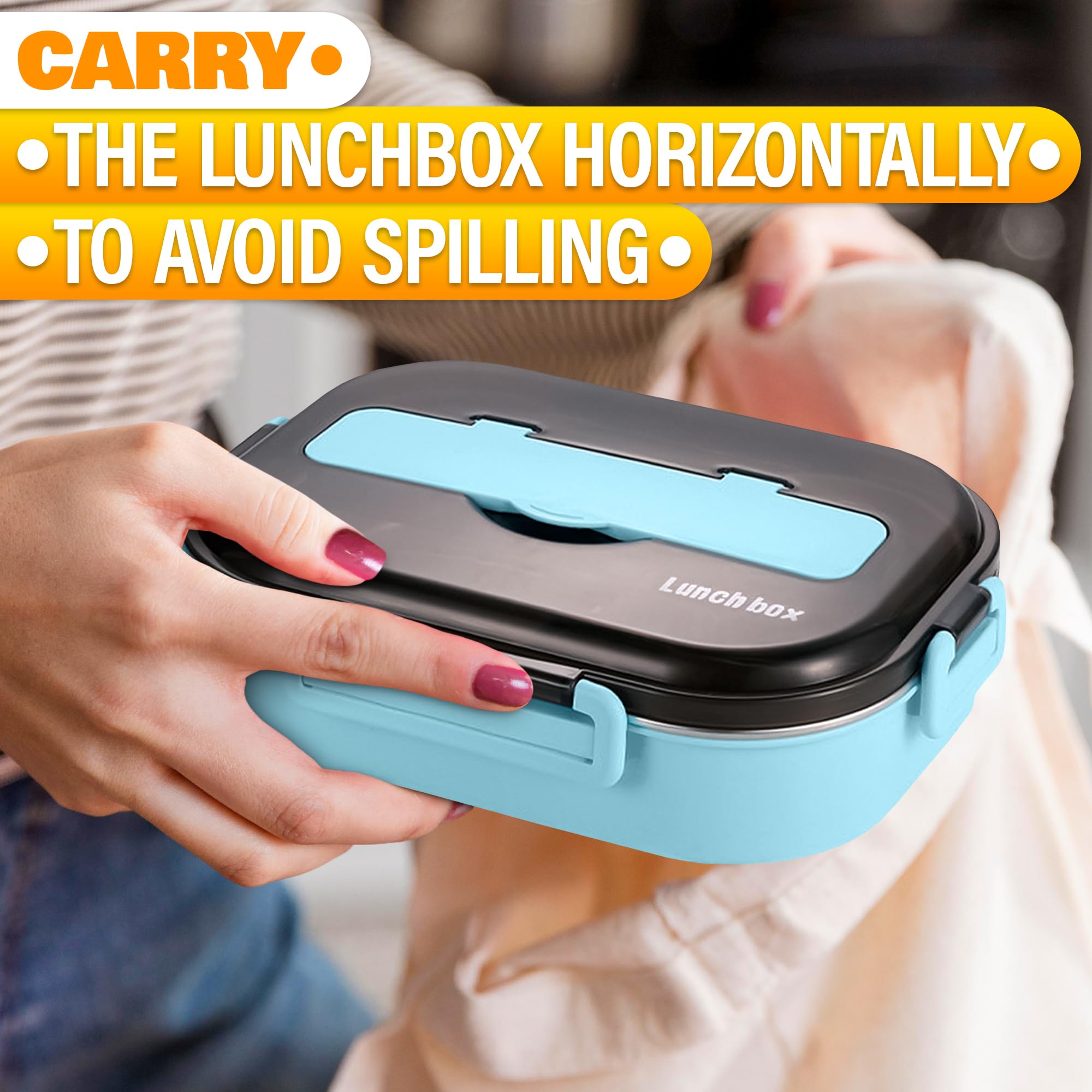 LIBERHAUS Tiffin Lunch Box dishwasher-safe for easy cleanup