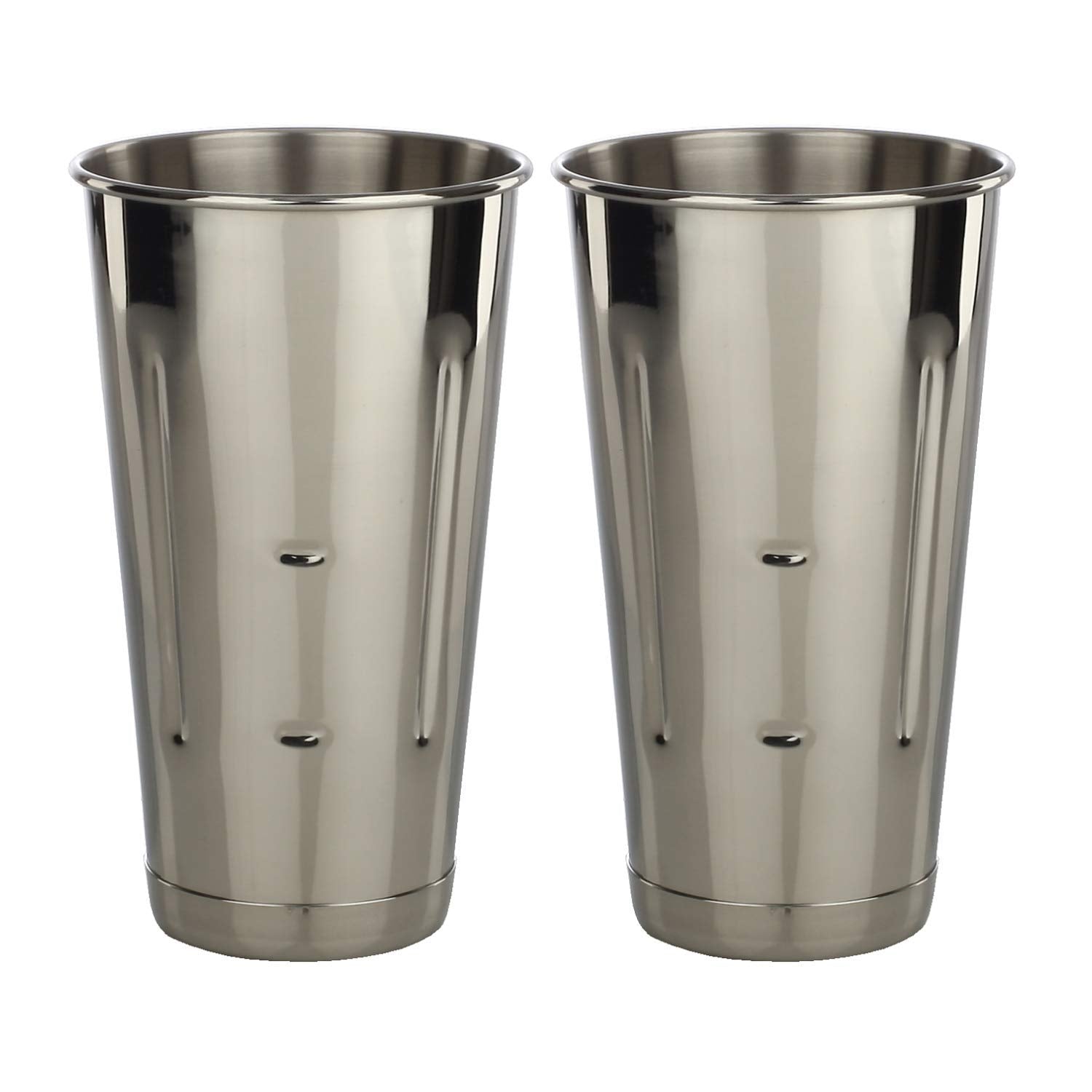 Libertyware malt milkshake cup with notches for stand machines, secure fit.