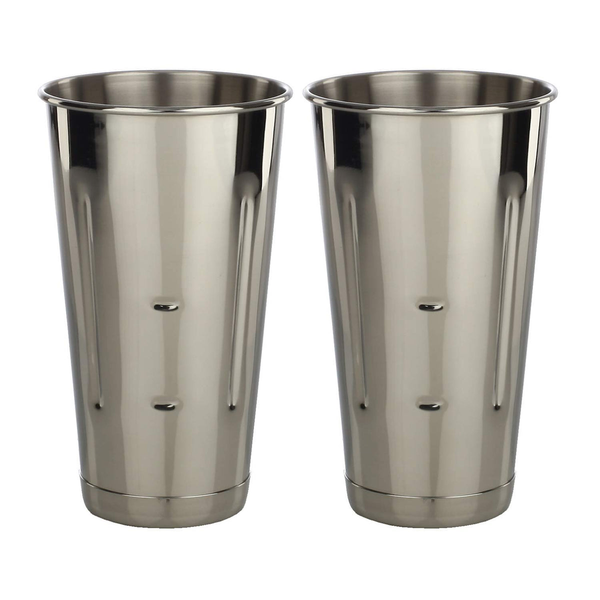 Libertyware malt milkshake cup with notches for stand machines, secure fit.