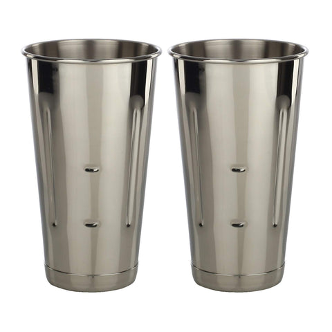 Libertyware malt milkshake cup with notches for stand machines, secure fit.