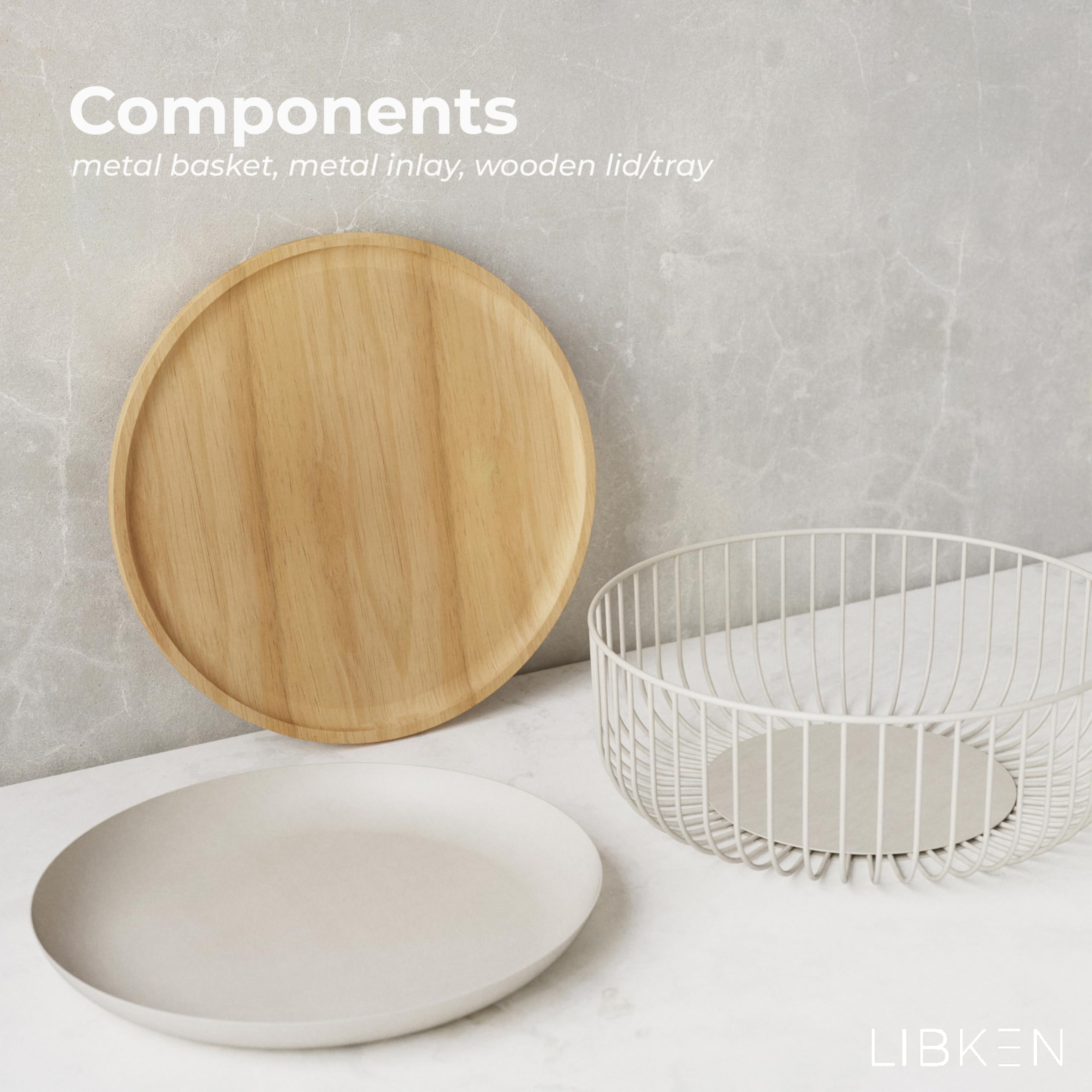 LIBKEN stacked design demonstrates space-saving versatility for kitchen organization