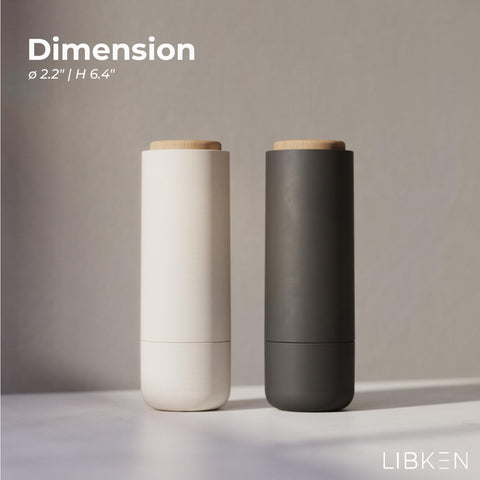 LIBKEN mess-free upside-down design prevents spills on countertops during cooking.