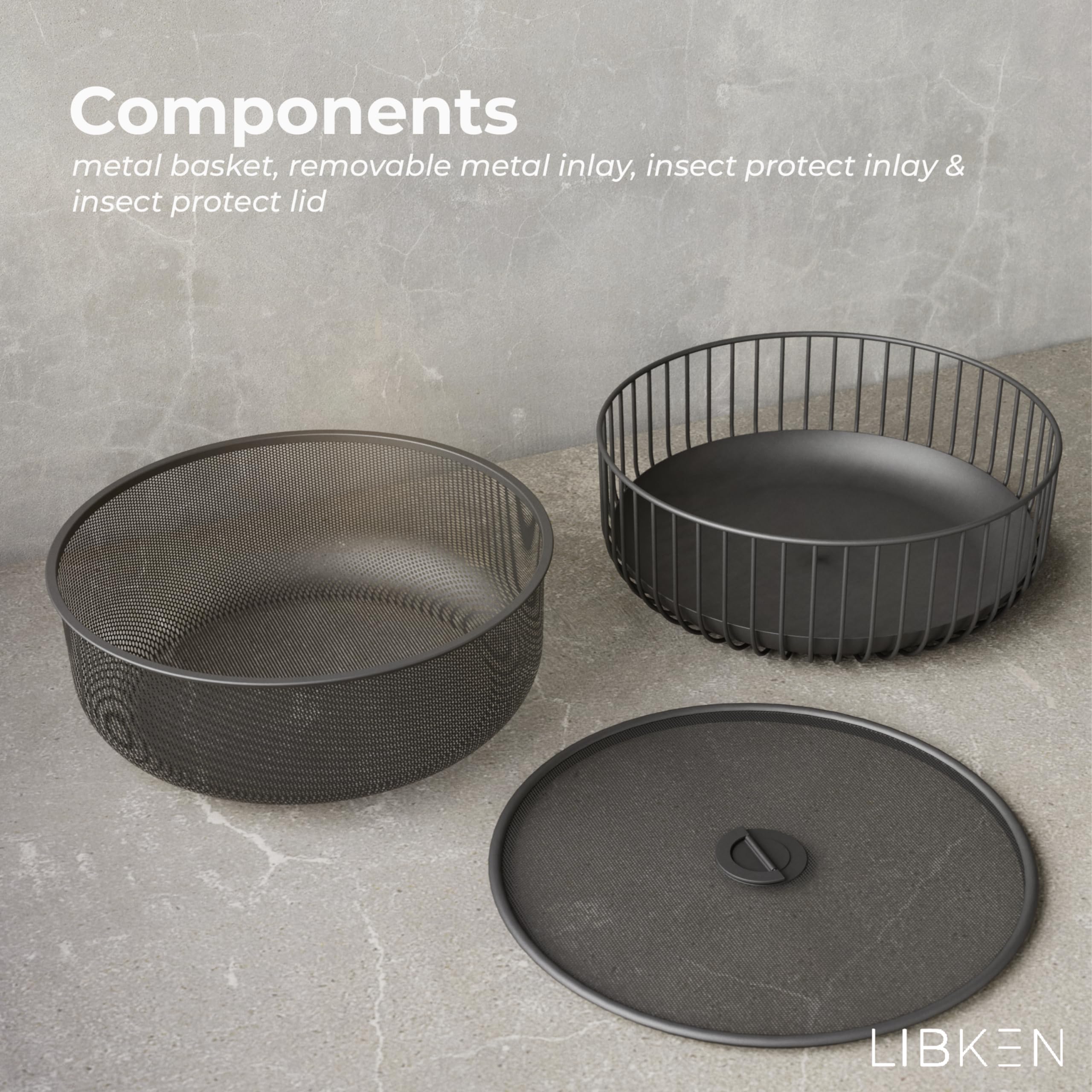 LIBKEN snack basket ready for party treats and quick grabbing.